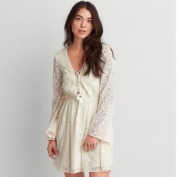 American Eagle Lace Boho Dress - Picture 1 of 8